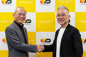 広島工業大学 濱﨑教授と東洋電装 桑原社長